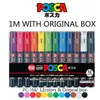 12 8 couleurs Posca PC1M marqueur de peinture Fine balle Tip07mm Art marqueurs stylos bureau école cadeau 2012224542323
