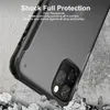 Custodia per telefono per iPhone 11 11 Pro Max Custodia rigida per TPU Cornice in silicone Custodia rigida per PC traslucida opaca antiurto per iPhone Bumper