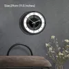 Vintage 3D Wall Clock Modern Design Akryl Pendulum Creative Watch Living Room Home Dekoration Hängande stor väggklocka 201125