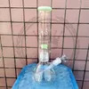 hookah lila färgvatten rör tre kam glas bongs med glas skål oljeplatta dabber bubbler