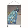 Tapisseries peacock série mur tapestry home décoration fond de couverture de mètre en tissu coton coton art art peinture amusante hanging7905919