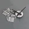 Wanduhr Große Größe Wanduhren Modernes Design Aufkleber 3D DIY Große Uhr Luxus Für Wohnzimmer Wohnkultur Römischen Ziffern neue Y200407