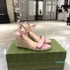 2022 octrooi vrouwen sandalen waterdichte touw unieke toren gesp designer jurk luxe sexy schoenen hoge hak35-42