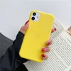 Candy Color Matte Soft TPU Comple Comple Comple Cover Silicone Silicproof Gover for iPhone 15 14 13 12 Mini 11 Pro X XS Max XR 7 8 Plus