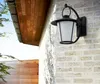 산업용 야외 벽 조명기구 물질 검은 따뜻한 흰 벽 랜턴 하얀 유리 sconce 집 데크 안뜰 현관 조명