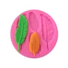 NEWBirds Feathers chocolate baking DIY fondant cake decorating tools lace border silicone mold kitchen utensils RRA12000