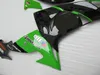 Пользовательские набор обтечковых мотоциклов для Kawasaki Ninja ZX10R 06 07 ZX 10R 2006 2007 ABS пластиковые зеленые черные обтекатели + подарки KX14