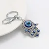 Fátima mão charme azul mau olho keychain para homem mulher amantes presente