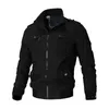 Mäns Jackor Casual Jacket Män Vår Höst Armé Mens Coats Man Ytterkläder Windbreaker Varumärke Kläder Zipper Dekoration