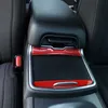 Red Carbon Fiber Car Cup Holder Cover Accoudoirs Garniture pour Dodge Charger 2015 UP Auto Intérieur Accessoires