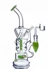 Beaker Bong Glass Water Bongs with 14mm Joint Banger Recycler Dab Rig Showerhead Bong Free Shipping
