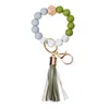 Silikonowe Bransoletki Beech Tassel Key Chain Wisiorek Skórzany Bransoletka Damska Biżuteria JW130