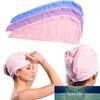 Cheveux séchage rapide serviette chapeau de douche torsion bonnet de bain tête enveloppement Microfibre séchage rapide Turban pour bain douche piscine