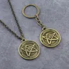 Cthulhu Mythos Necklace Necronomicon Cult Clan Myth Cosmos Symbol Stars Universe Pendant Necklace for Women Men Choker Keyring1296F