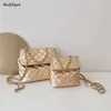 Designer- Metal Frame Box for Women New Designer Famous Brand Plaid Crossbody Shoulder Small Quilt Bag Female Hand Purses