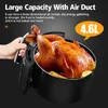 Freidora de aire multifunción de gran capacidad 4 6L, freidora de aire con aceite de pollo de 1400W, cocina para Pizza saludable, Airfryer profunda eléctrica 310U