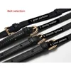 Bamader merk hoge kwaliteit lederen tas riem zwart 110-130 cm luxe verstelbare mode schouderriem tas accessori 220228
