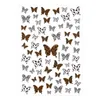 7 Styles Lace Leopard Printing Color Butterfly Nail Art Stickers Holographic 3D Gradient Butterflies Nail Decals DIY Manicure Deco5554571