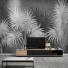 3D-behang Moderne Creatieve Zwart-wit Plant Bladeren Foto Wandschildering Woonkamer TV Sofa Home Decor Muur Schilderij Fresco's