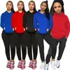 Trajes de diseñador para mujer Trajes de manga larga con capucha Conjunto de dos piezas Traje deportivo Jersey + Legging Ropa de mujer Jogger Traje deportivo Klw5607