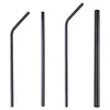 2021 Stainless Steel Metal Straw Reusable Drinking Bent and Straight Type straws and Cleaner Brush For Home Party Bar FAST SHIP