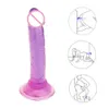 Masaż miękki mini dildo realistyczne penis penis z mocnymi ssącymi kubkami dildos anal dla kobiet erotycznych zabawek erotycznych dla dorosłych czarny DI7494767