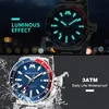 Reloj Hombre Megalith Sport Luminous Waterproof Quartz Watches Herr Full Steel Military Diving Calender Wterces Män 2012094040594