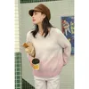 INMAN Autumn Winter Arrival Gradual Color Janpanese Sweet Elegant Style Women Pullover Sweater Knitwear 201203