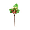 造花の大きな葉12のフルーツ緑の植物のクリスマスの装飾の泡の果実短い枝糸豆の枝の花