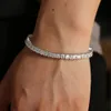 fashion designer sqaure cz paved tennis bracelet bangle for men hip hop jewelry iced out mens tennis chain bracelet for men jewelr219K