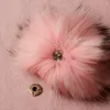 Geebro Neugeborene warme Wolle wickelte Decke mit 15 cm echten Waschbär Pompom Kinder Baby Reisen Schlafdecke Bettzeug 2010268324101