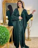 2021 Nieuwste Verbazingwekkende Gouden Dame Feestjurk Arabische Dubai Moslim Turkije Vleermuis Mouw Gewaad Kwasten Abaya Lange Moslim Vrouwen clot254E