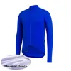 2020 команда Мужчины Велоспорт Джерси Зимняя термофлисовая рубашка с длинным рукавом для велосипеда MTB Теплая велосипедная одежда Спортивная форма на открытом воздухе Y28260390