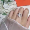 Designers ring fashion Light luxury lock design band rings personality trend Diamond letter Women's jewelry gifts Versatile jewelrys style very good nice wholesale