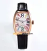 39mm Crazy Hours Color Dreams 7851 SC Col Dr A2813 Automatisk Mens Watch Black Dial Rose Gold Case 8880 Ch läderband Gents Klockor Watch_Zone 72 (12)