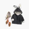 Baby Winter Coat Toddler Girls Boys Bunny Ears Fleece Thick Hooded Coat Jackets Kids Winter Clothes LJ201124