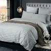 YAXINLAN Sängkläder Set Pure Cotton Pure Color Luxury Hotel Style Satin-liknande lakan Kunnsbeläggning Kudde 6st Ny produkt 2019 Y200111