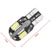 Lâmpada de leitura interna LED para carro T10 w5w 168 194 luzes de porta automática marcador lateral luz da placa de licença lâmpada LED 12v DC branco quente