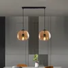 Moderne Mondgeblazen Glas Hanglamp Rook Amber Apple Suspension Light Hotel Restaurant Eetkamer Cafe Bar Hanging Lighting