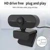 HD 1080P Webcam Mini Computer PC WebCamera with Microphone Rotatable Cameras for Live Broadcast Video Calling Conference Work OTTI2228752