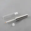 7ml cosmetic bottle for liquid eyeliner container eyeliner tube in clear color with silver cap