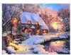 Diamant peinture hiver cheval point de croix diamant mosaïque paysage photo strass perle broderie Kits décoration murale