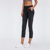 L-126 Kvinnor Sportstrumpor Capris Gym Slim Yoga Byxor Stretch Workout Leggings Sportkläder Kläder Fitnessbyxor för kvinnor