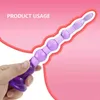 NXY Anal Plug Lange Anale Kralen Butt Met Zuignap Toren Massager Expander Lesbische Masturbator Jelly Sex Toys Voor Vrouwen Mannen1215