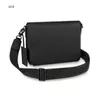 Taschen Aktentaschen Herren AEROGRAM Messenger Leder Schwarz Schulter-Crossbody