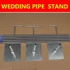 Wedding Banquet Decoration Curtain Backdrop Stand 4X8 M Stainless Steel Pipe Base for Wedding Favor