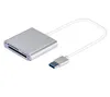 2020 Card Reader Mini USB 3.0 SD Micro SD SDHC SDXC TF CF CF Card Reader с USB-кабелем 3 в 1 для компьютера