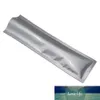 100pcs/Lot Open Top Heat Sealing Pure Aluminum Foil Clear Vacuum Package Bag Food Snacks Pack Mylar Smell Proof Pouch for Sample