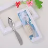 Zinc-alloy Butter Spatula Leaf Shape Cake Cream Scraper Cheese Dessert Scraper Toast Jam Smear Knife Multi Kitchen Baking Tool BH6076 TYJ