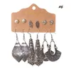 New 10 Set 3 IN 1 Dangle Earrings For Women Vintage Antique Silver Mix Styles Beautiful Drop Earrings Wholesale Bulk Lots